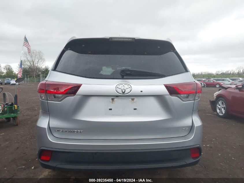 2019 Toyota Highlander Se VIN: 5TDKZRFH2KS555855 Lot: 39235450