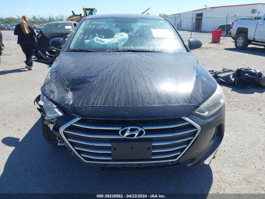 2018 Hyundai Elantra Sel VIN: KMHD84LF4JU493172 Lot: 39235582