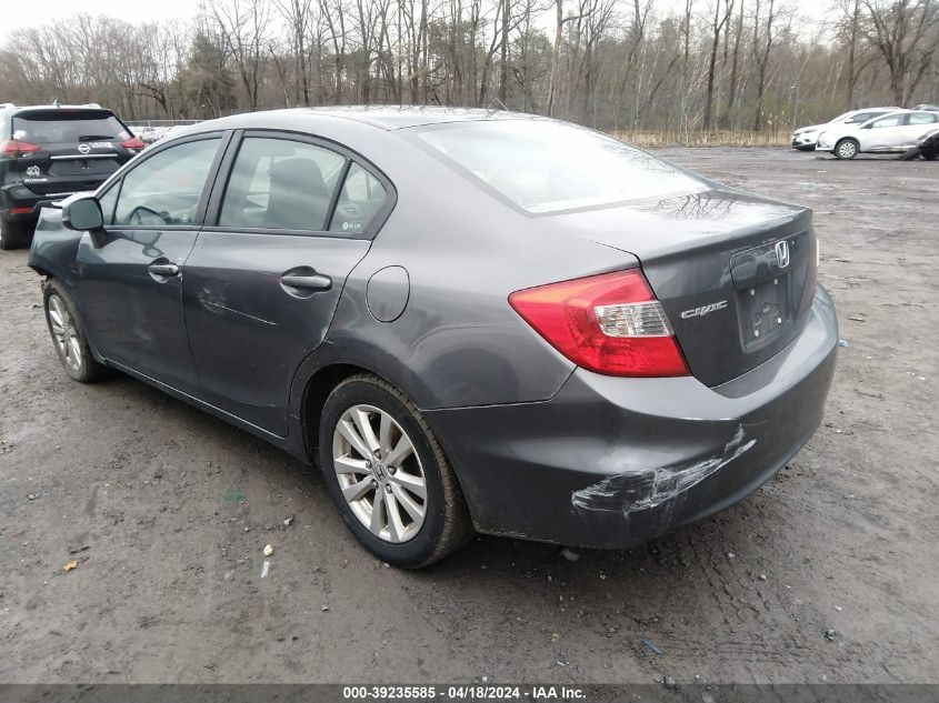 2012 Honda Civic Ex VIN: 19XFB2F87CE332736 Lot: 39235585