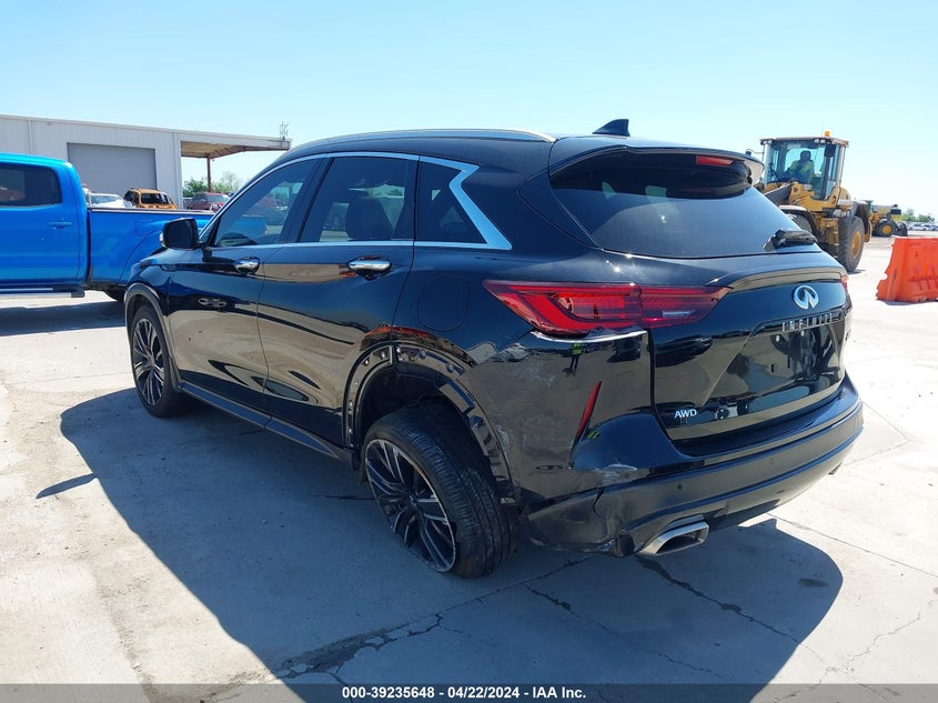 2022 Infiniti Qx50 Luxe Awd VIN: 3PCAJ5BB6NF121542 Lot: 39235648