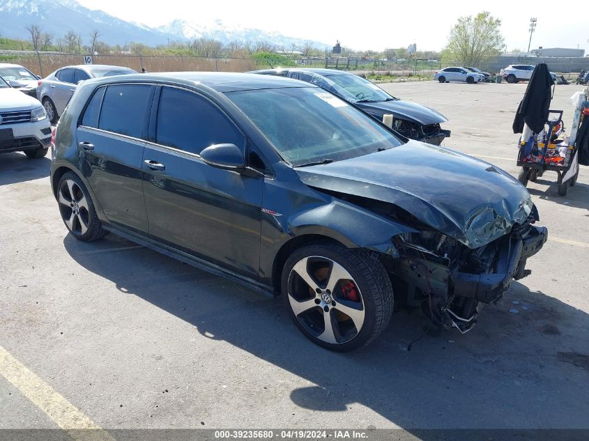 2015 Volkswagen Golf Gti 2.0T Autobahn 4-Door VIN: 3VW4T7AU9FM038641 Lot: 39235680