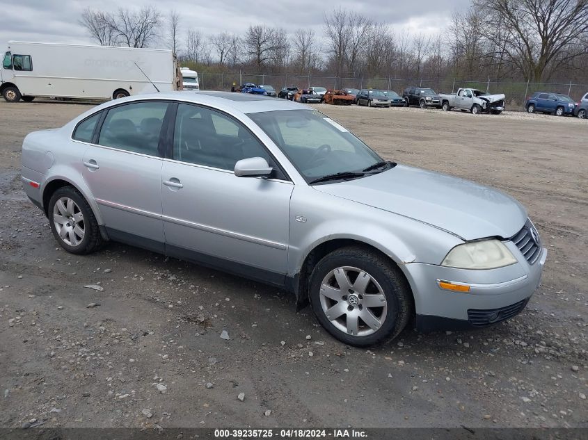 2002 Volkswagen Passat Glx VIN: WVWRH63B52P035000 Lot: 39235725