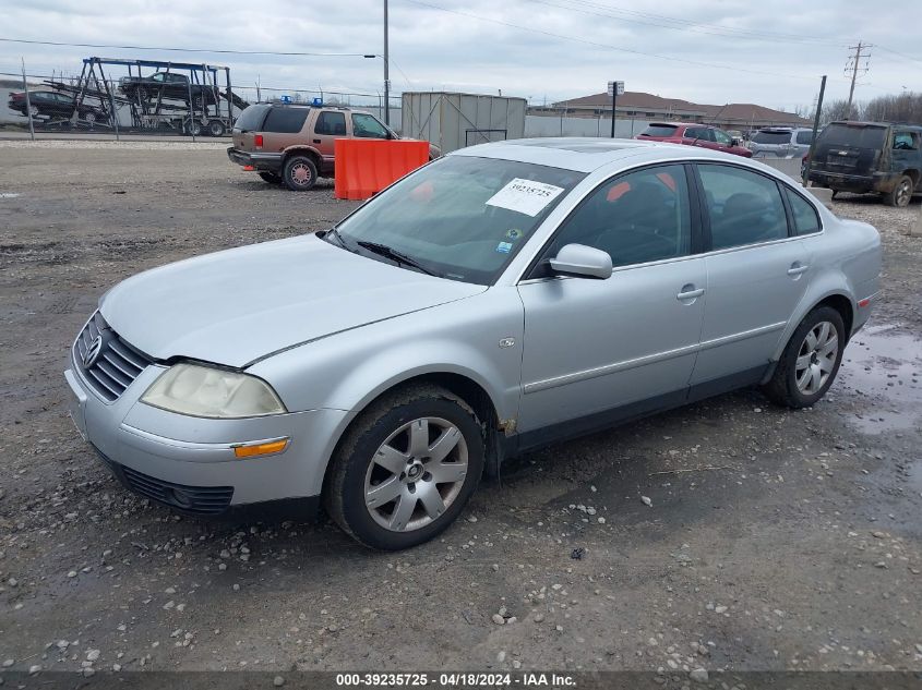 2002 Volkswagen Passat Glx VIN: WVWRH63B52P035000 Lot: 39235725