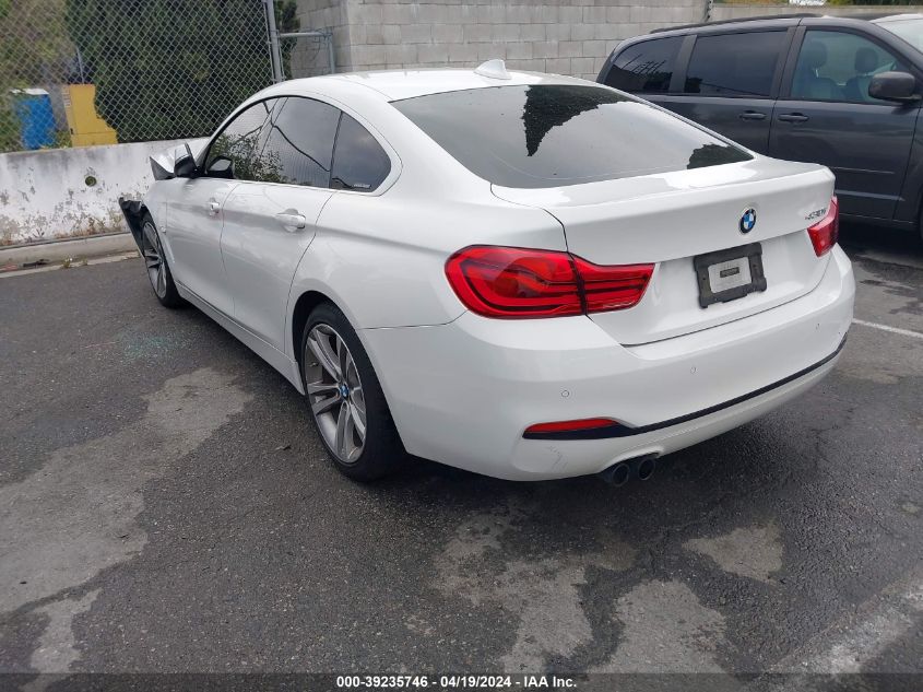 2019 BMW 430I Gran Coupe VIN: WBA4J1C53KBM17130 Lot: 39235746