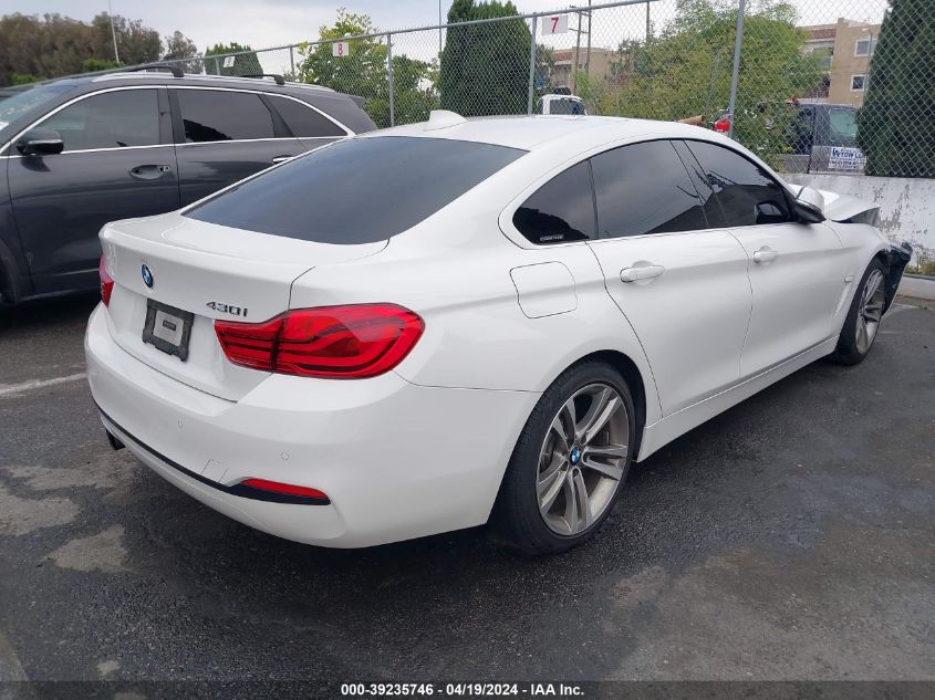 2019 BMW 430I Gran Coupe VIN: WBA4J1C53KBM17130 Lot: 39235746