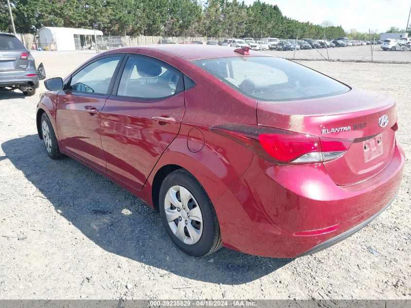 5NPDH4AE3GH699777 | 2016 HYUNDAI ELANTRA