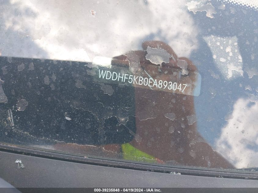 2014 Mercedes-Benz E 350 VIN: WDDHF5KB0EA893047 Lot: 39235848