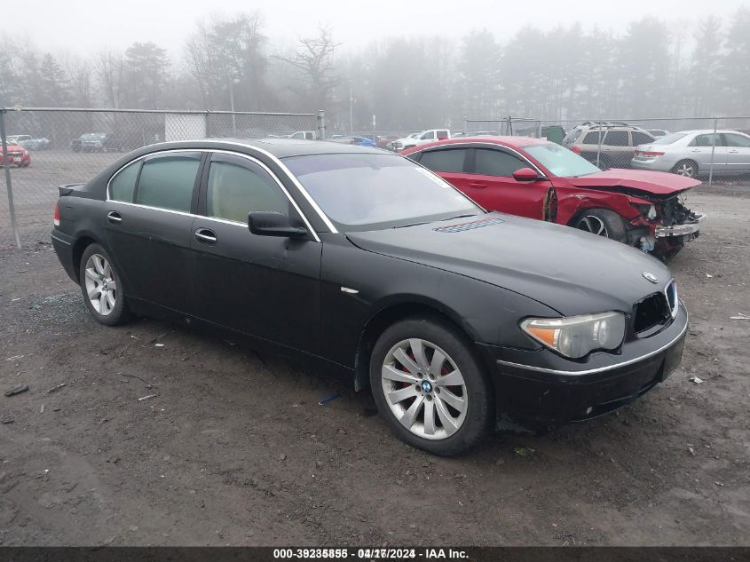 2005 BMW 745Li VIN: WBAGN63585DS58466 Lot: 39235855