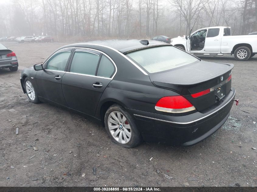 2005 BMW 745Li VIN: WBAGN63585DS58466 Lot: 39235855