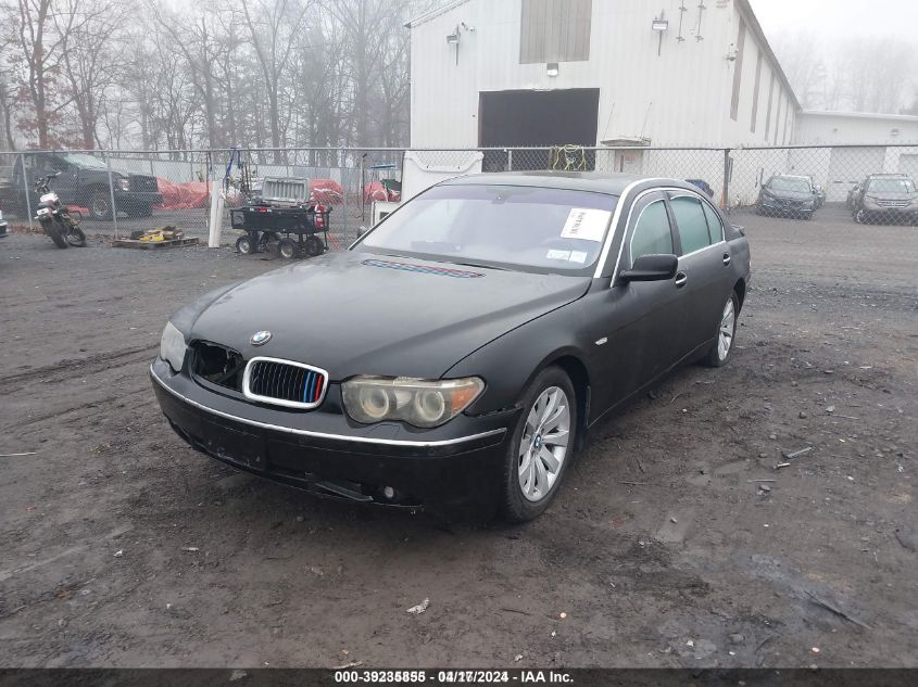 2005 BMW 745Li VIN: WBAGN63585DS58466 Lot: 39235855