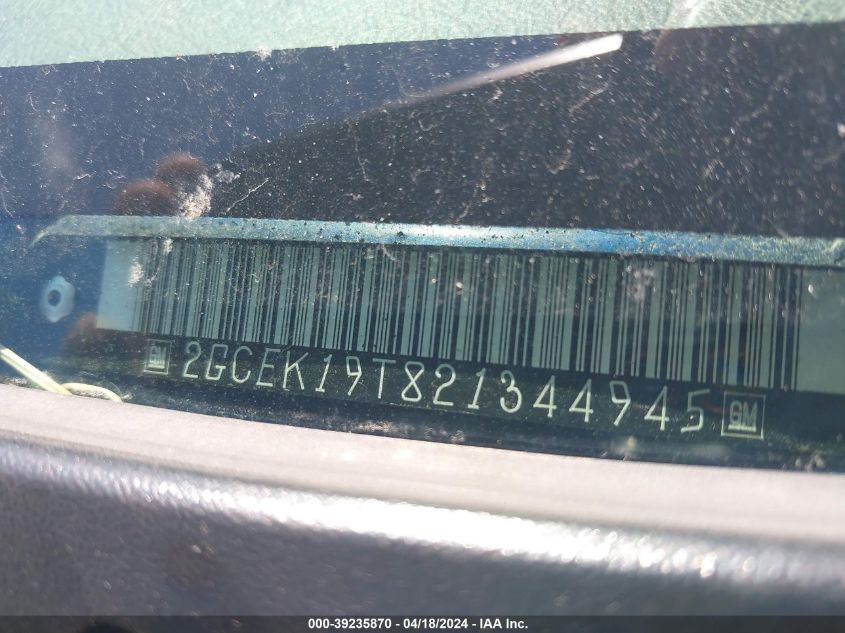 2002 Chevrolet Silverado 1500 Ls VIN: 2GCEK19T821344945 Lot: 39235870