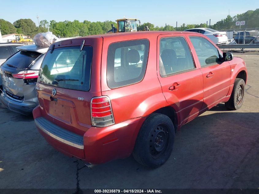 2005 Mercury Mariner Convenience VIN: 4M2YU57Z45DJ08169 Lot: 39219568