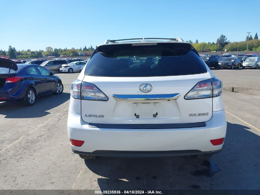 2010 Lexus Rx 350 VIN: 2T2BK1BA0AC047627 Lot: 39219624