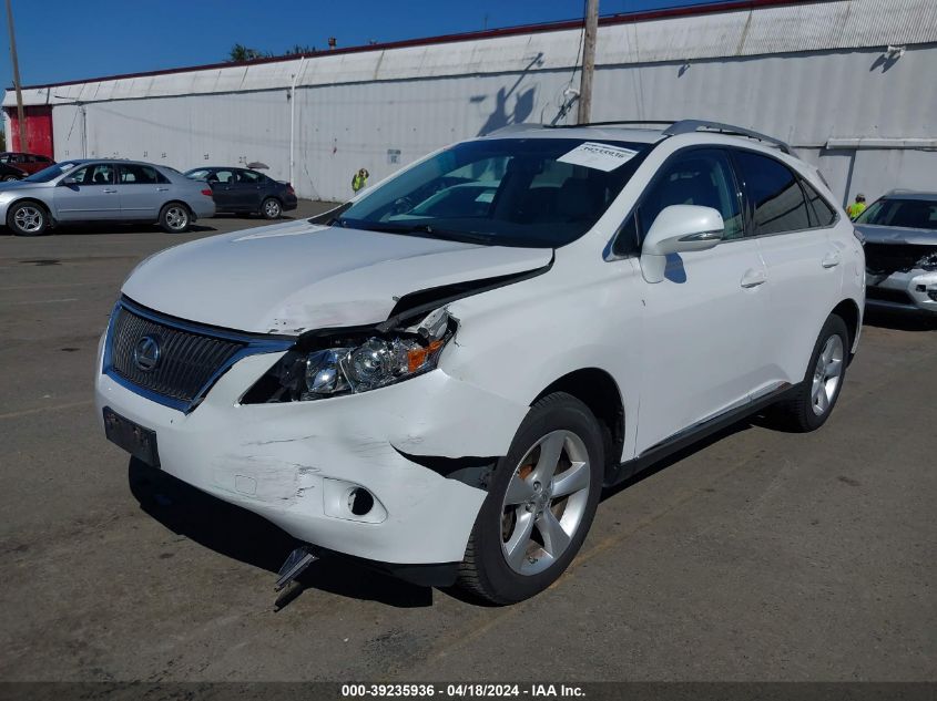 2010 Lexus Rx 350 VIN: 2T2BK1BA0AC047627 Lot: 39219624