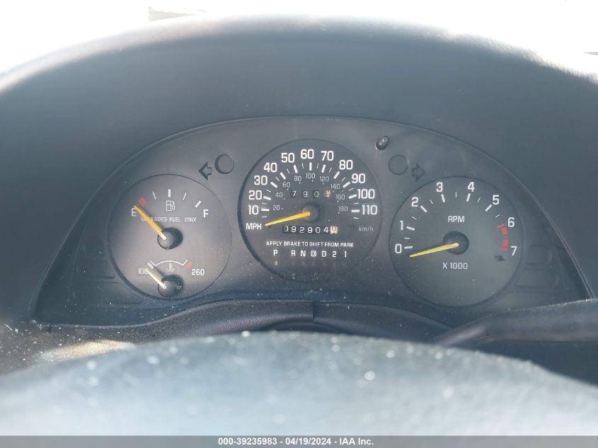 1998 Chevrolet Monte Carlo Ls VIN: 2G1WW12M9W9121230 Lot: 39235983