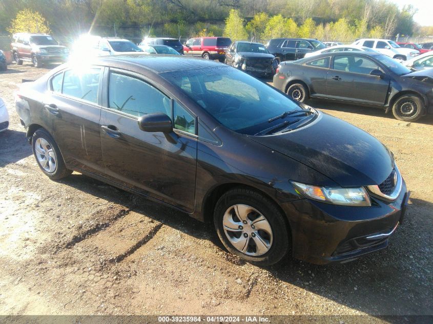 2014 Honda Civic Lx VIN: 2HGFB2F52EH555197 Lot: 39235984