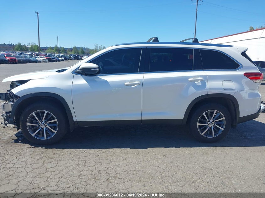 2019 TOYOTA HIGHLANDER VIN: 5TDJZRFH0KS919959