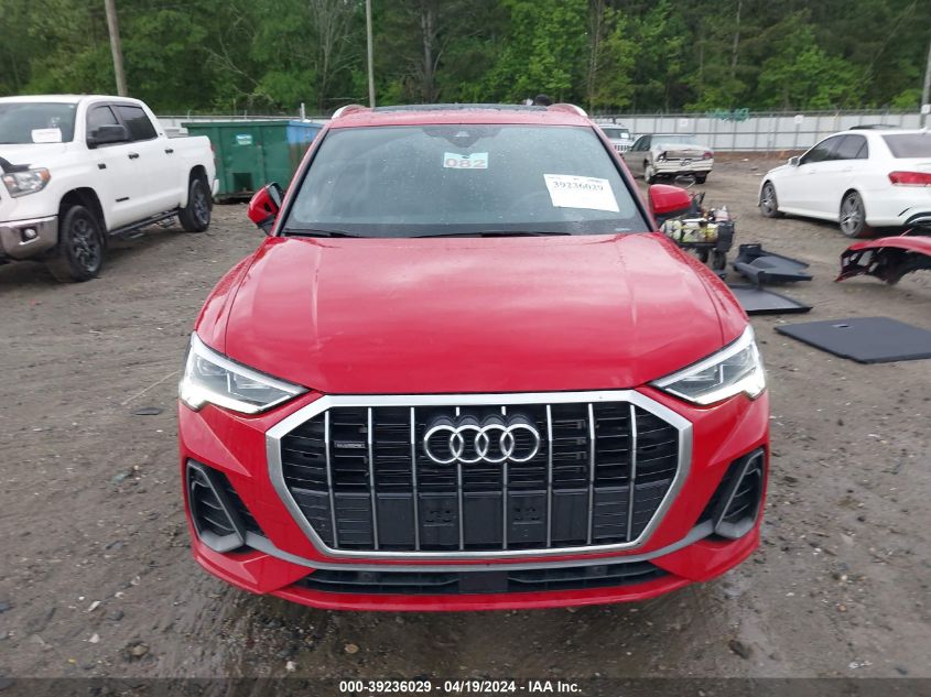 2024 Audi Q3 Premium 45 Tfsi S Line Quattro Tiptronic VIN: WA1DECF30R1044572 Lot: 39236029