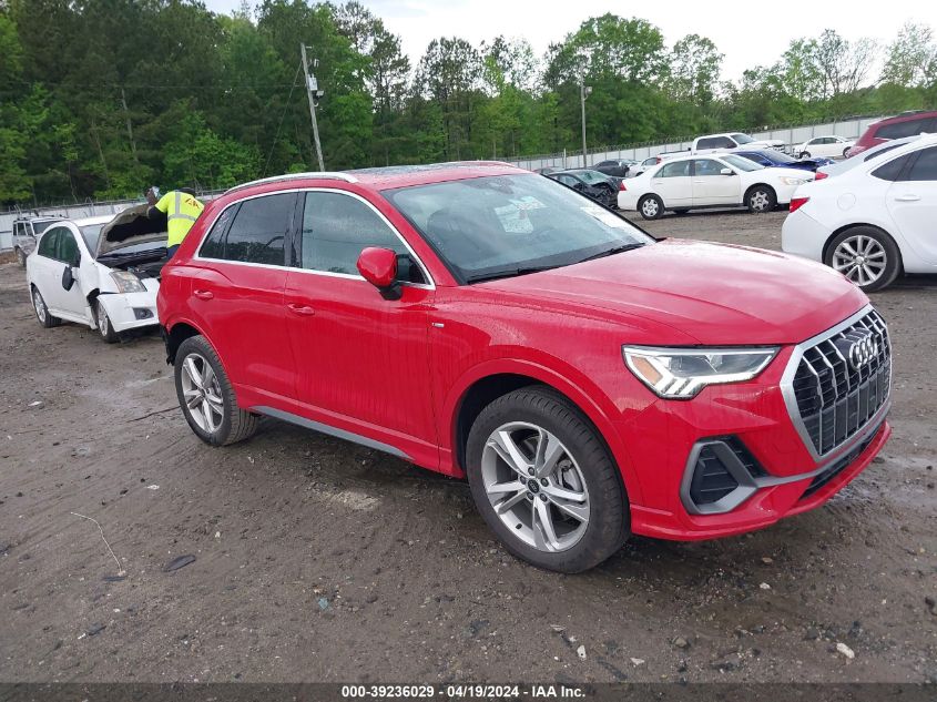 2024 Audi Q3 Premium 45 Tfsi S Line Quattro Tiptronic VIN: WA1DECF30R1044572 Lot: 39236029