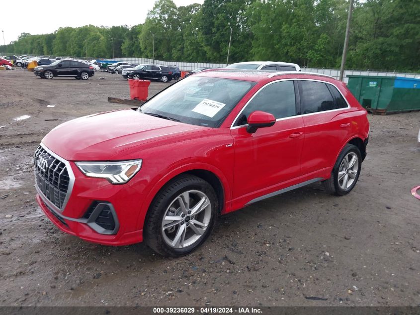 2024 Audi Q3 Premium 45 Tfsi S Line Quattro Tiptronic VIN: WA1DECF30R1044572 Lot: 39236029