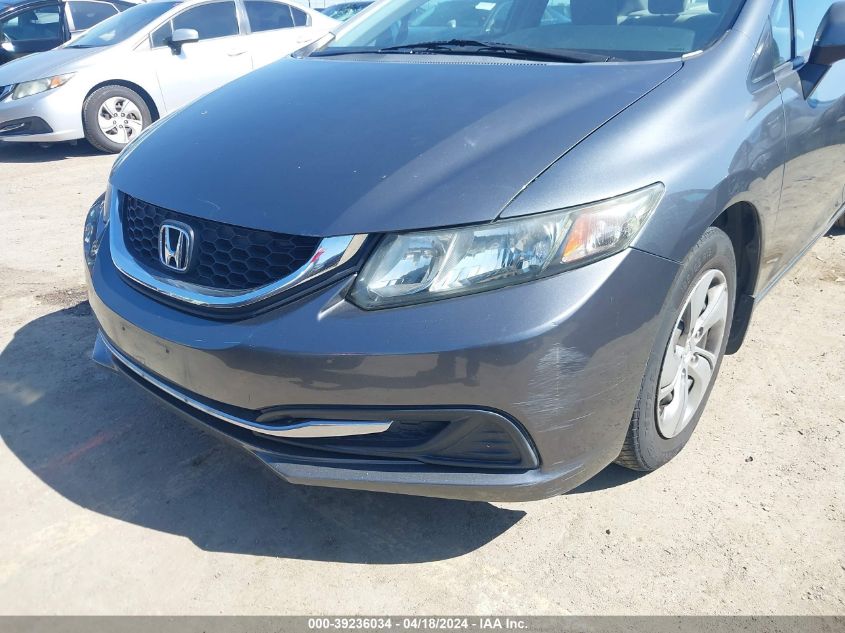 2013 Honda Civic Lx VIN: 19XFB2F58DE038057 Lot: 39236034