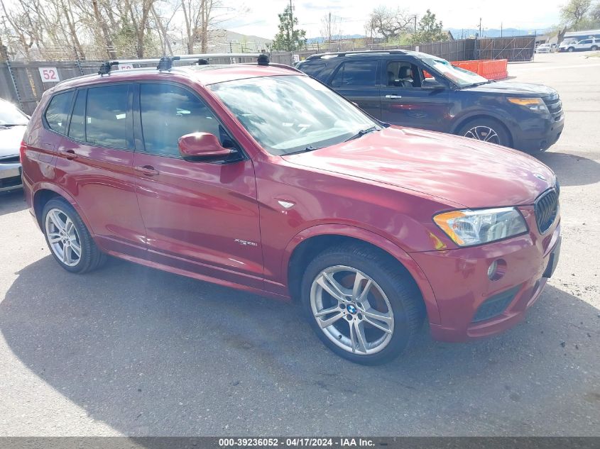 2013 BMW X3 xDrive28I VIN: 5UXWX9C50D0A21343 Lot: 41926824