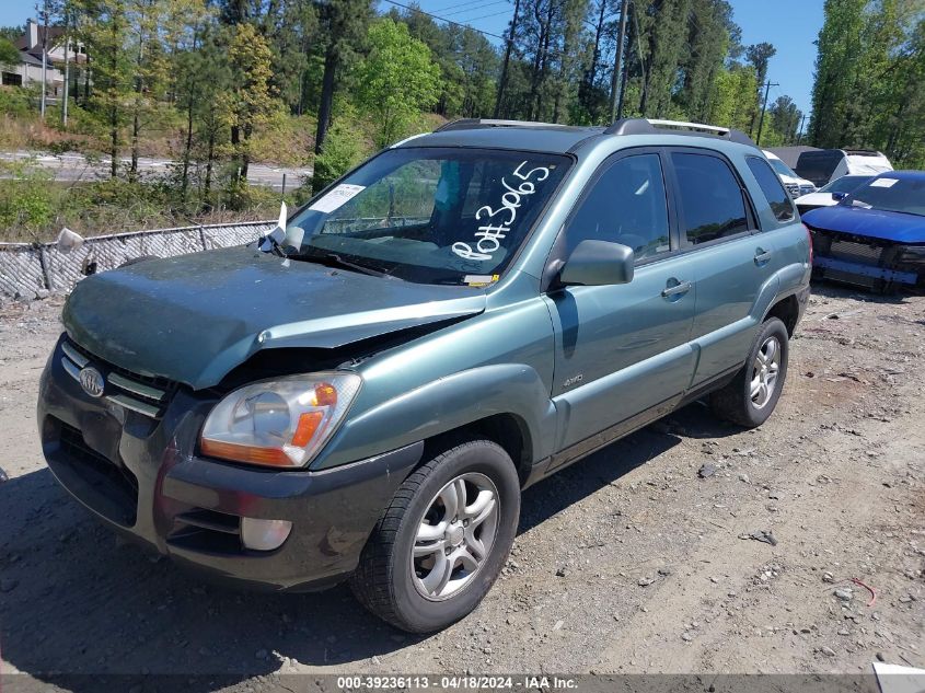 2005 Kia Sportage Ex V6/Lx V6 VIN: KNDJE723657092378 Lot: 39236113