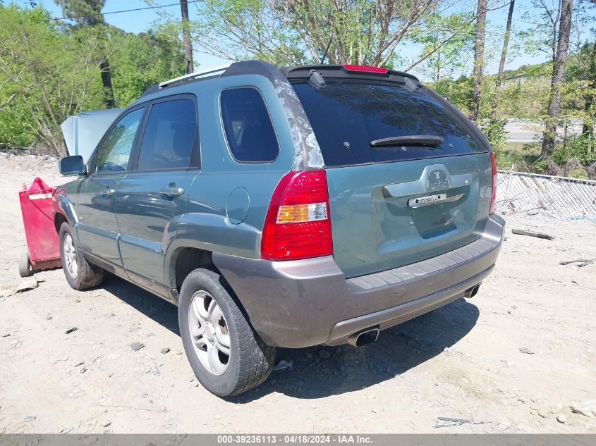 2005 Kia Sportage Ex V6/Lx V6 VIN: KNDJE723657092378 Lot: 39236113