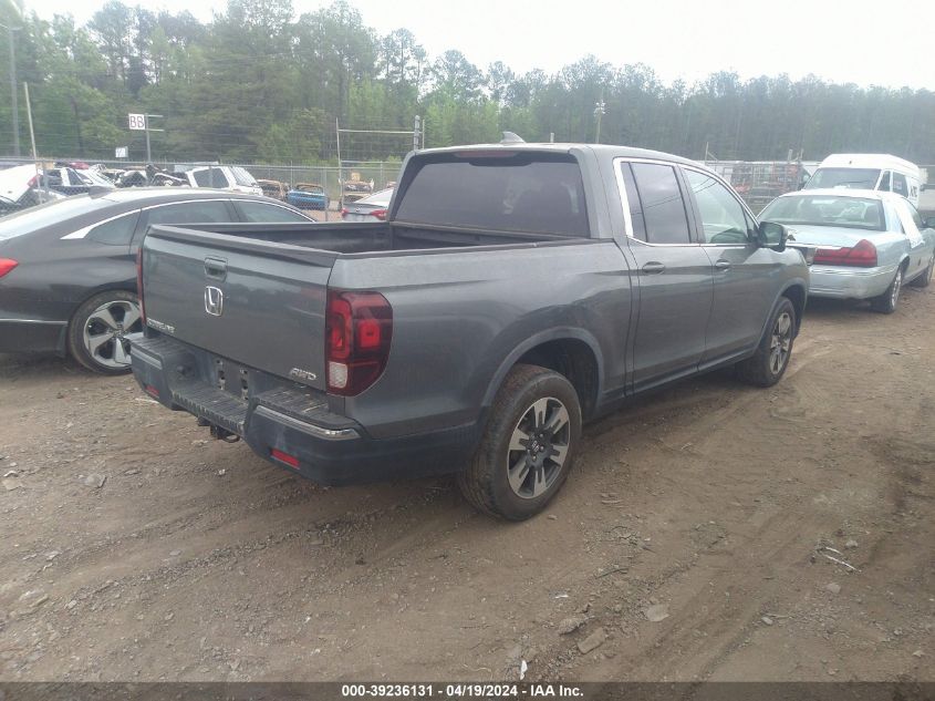 2017 Honda Ridgeline Rtl-T VIN: 5FPYK3F68HB008605 Lot: 39236131