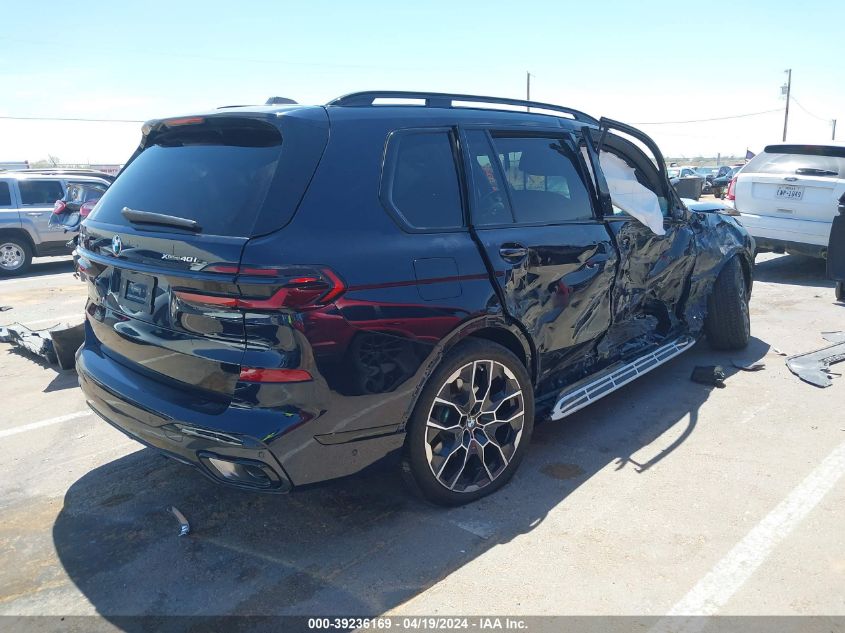 2024 BMW X7 xDrive40I VIN: 5UX23EM04R9V01262 Lot: 39236169