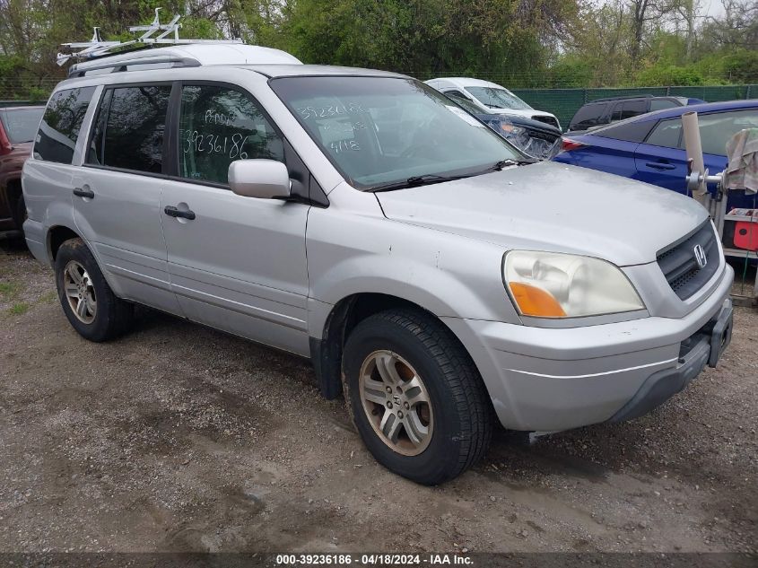 2003 Honda Pilot Ex VIN: 2HKYF18433H613543 Lot: 39219198