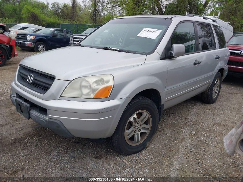 2003 Honda Pilot Ex VIN: 2HKYF18433H613543 Lot: 39219198