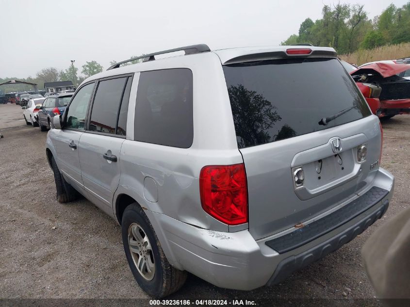 2003 Honda Pilot Ex VIN: 2HKYF18433H613543 Lot: 39219198