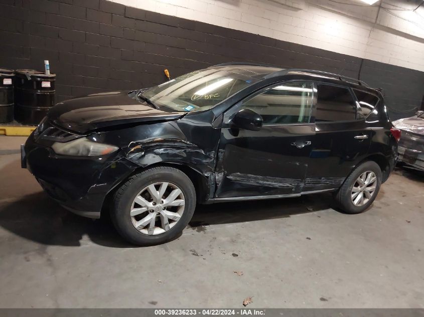 JN8AZ1MW6CW208923 2012 Nissan Murano Sl