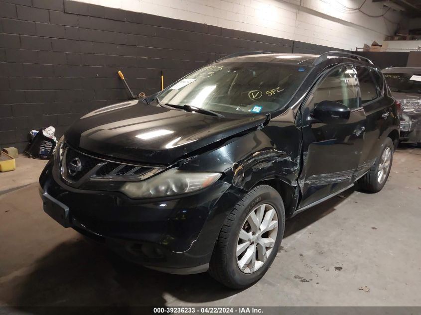 JN8AZ1MW6CW208923 2012 Nissan Murano Sl