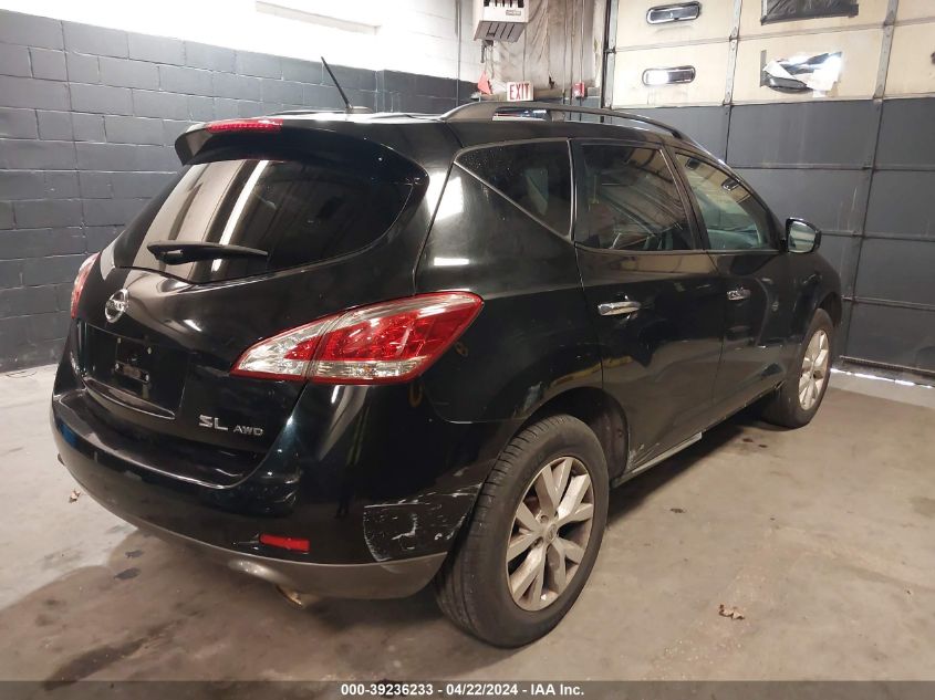 JN8AZ1MW6CW208923 2012 Nissan Murano Sl