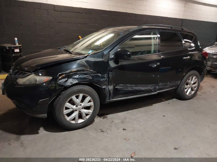 JN8AZ1MW6CW208923 2012 Nissan Murano Sl