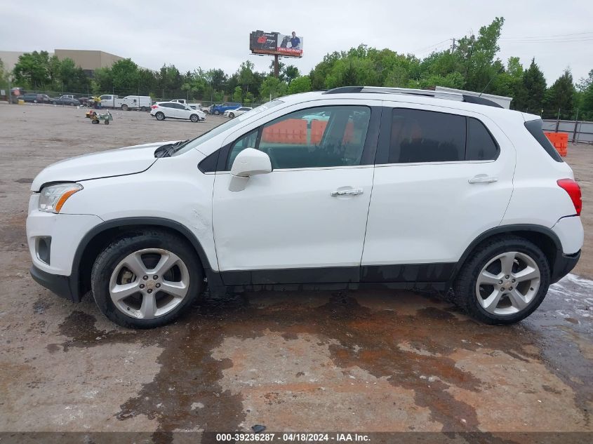 2016 Chevrolet Trax Ltz VIN: 3GNCJMSB6GL279250 Lot: 39236287