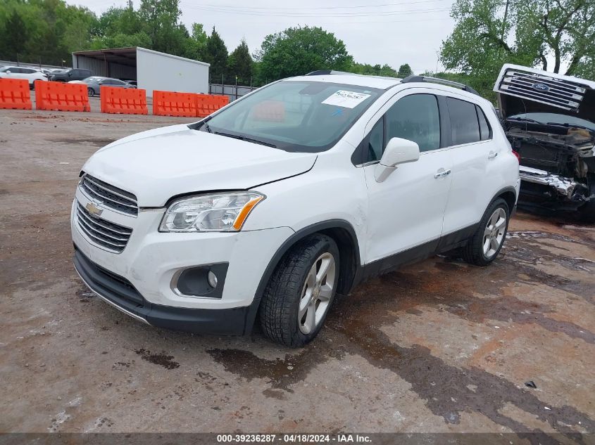 2016 Chevrolet Trax Ltz VIN: 3GNCJMSB6GL279250 Lot: 39236287