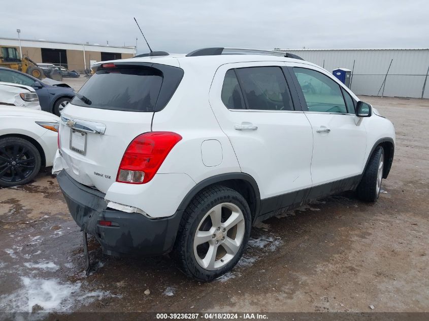 2016 Chevrolet Trax Ltz VIN: 3GNCJMSB6GL279250 Lot: 39236287