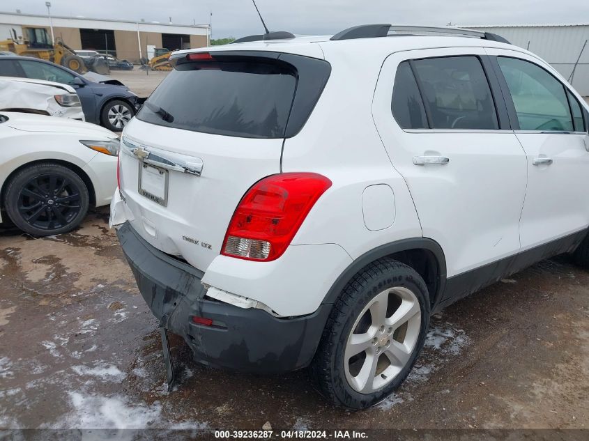 2016 Chevrolet Trax Ltz VIN: 3GNCJMSB6GL279250 Lot: 39236287