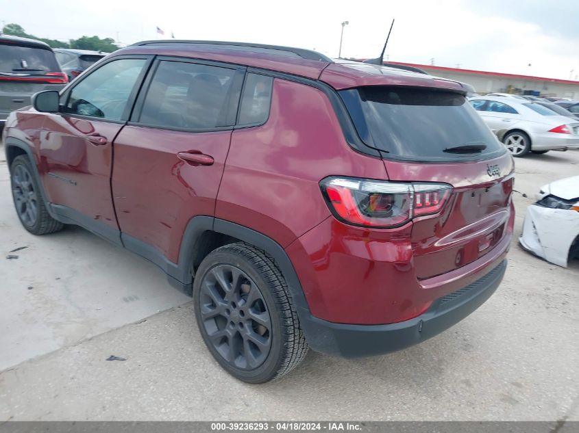 2021 Jeep Compass 80Th Anniversary Fwd VIN: 3C4NJCEB7MT593606 Lot: 39236293