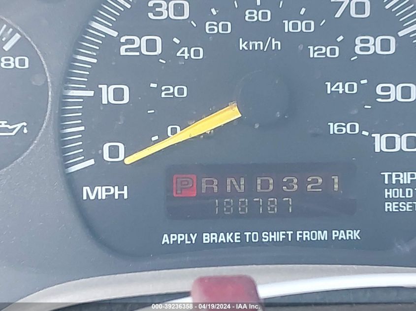 2000 Chevrolet Astro VIN: 1GCDM19W1YB201909 Lot: 39236358