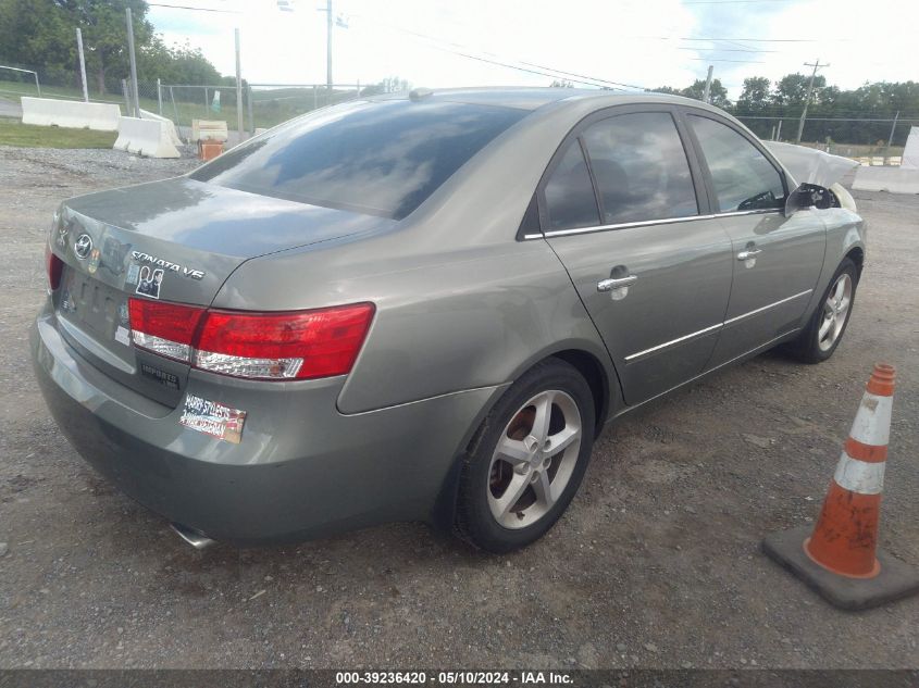 2008 Hyundai Sonata Limited V6/Se V6 VIN: 5NPEU46FX8H346391 Lot: 39236420