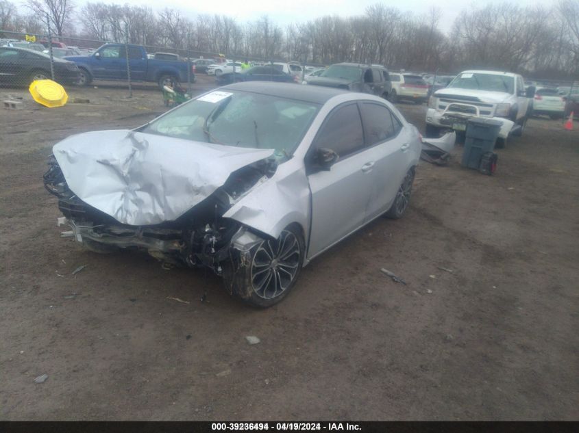 2015 Toyota Corolla S Plus VIN: 2T1BURHE5FC383806 Lot: 39236494