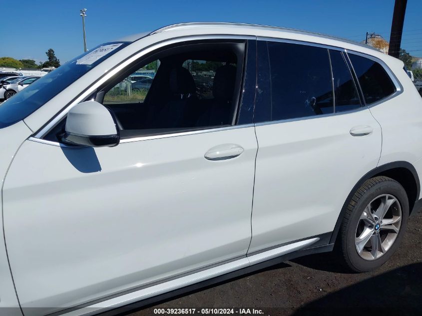 2021 BMW X3 SDRIVE30I - 5UXTY3C08M9G63208