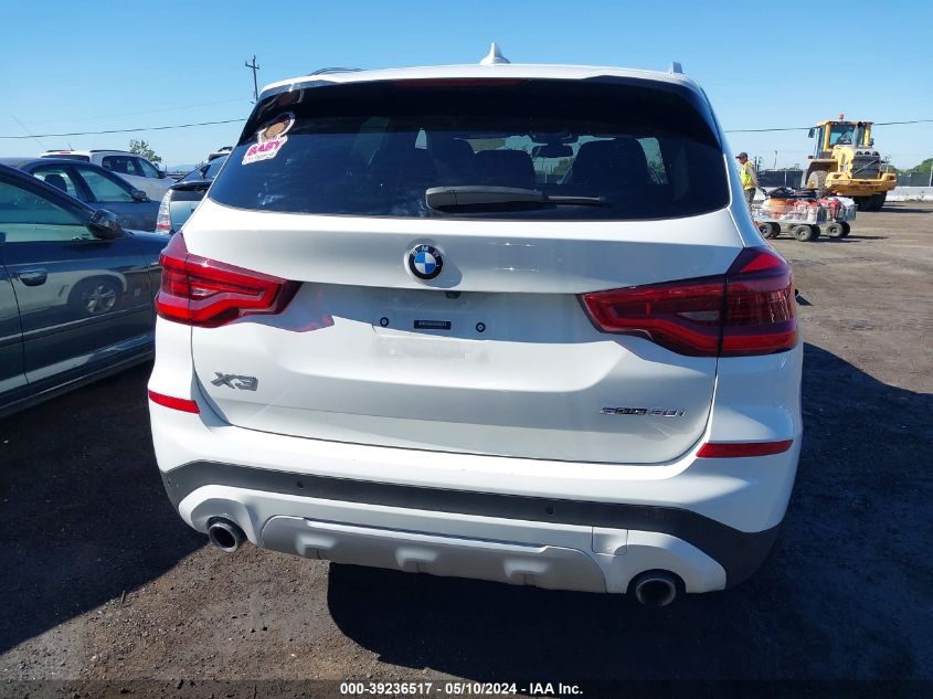 2021 BMW X3 Sdrive30I VIN: 5UXTY3C08M9G63208 Lot: 39236517