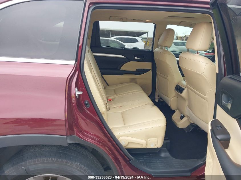 2015 Toyota Highlander Xle V6 VIN: 5TDKKRFH3FS066567 Lot: 39236523