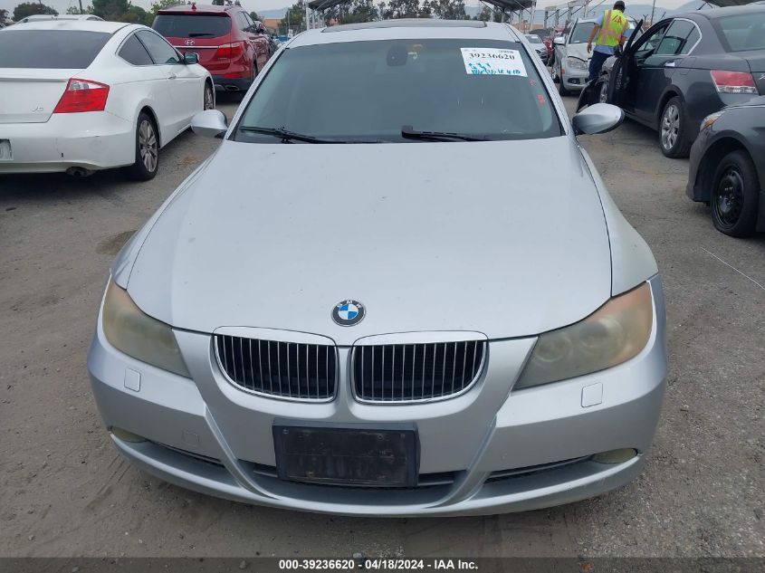 2006 BMW 330I VIN: WBAVB33526KS33607 Lot: 39236620