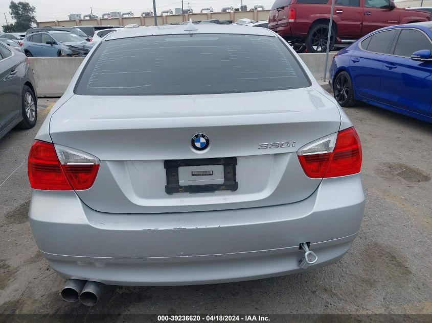 2006 BMW 330I VIN: WBAVB33526KS33607 Lot: 39236620